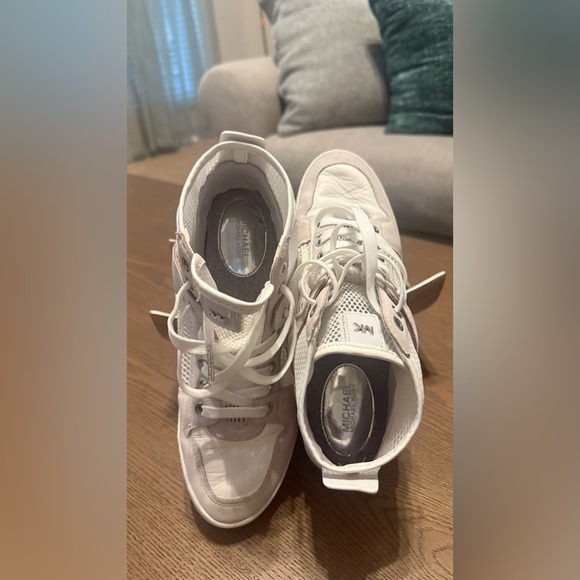 Michael Kors White Mesh Sneakers - Picture 4 of 8